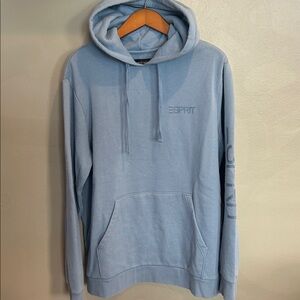 ESPRIT Logo Hoodie in Light Blue